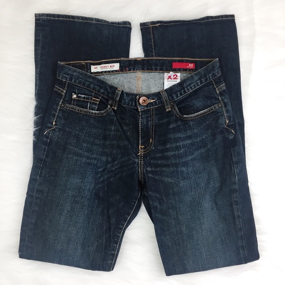 X2 Quality Denim Jeans Size 6 Curvy W31 Bootcut - Picture 1 of 7